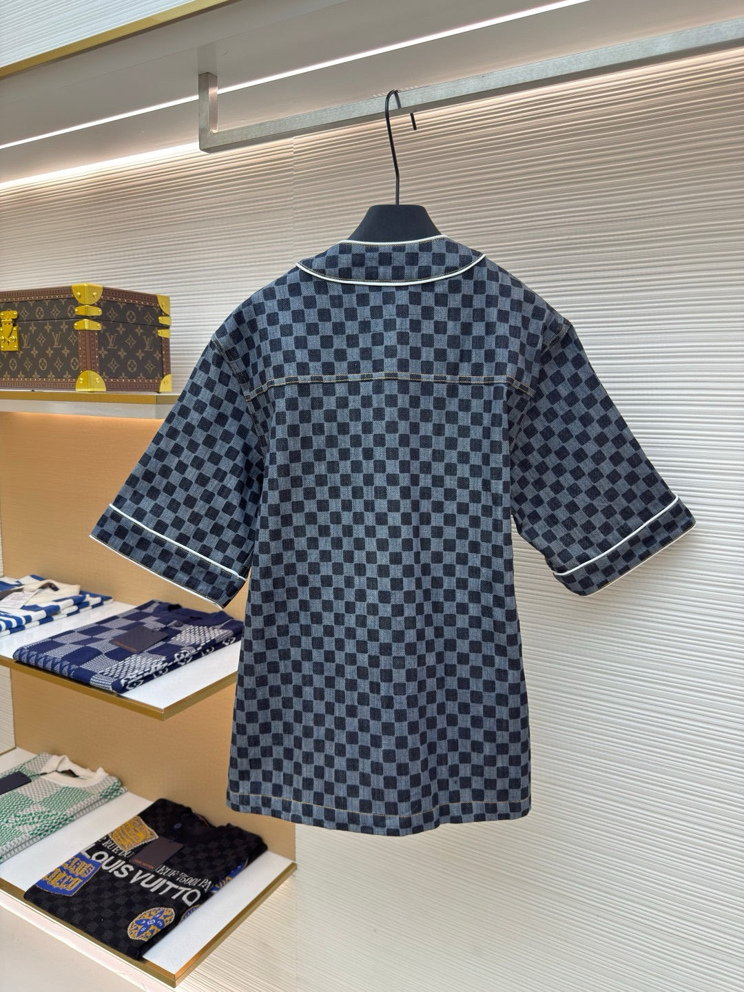 LV Damier Denim Baseball Shirt