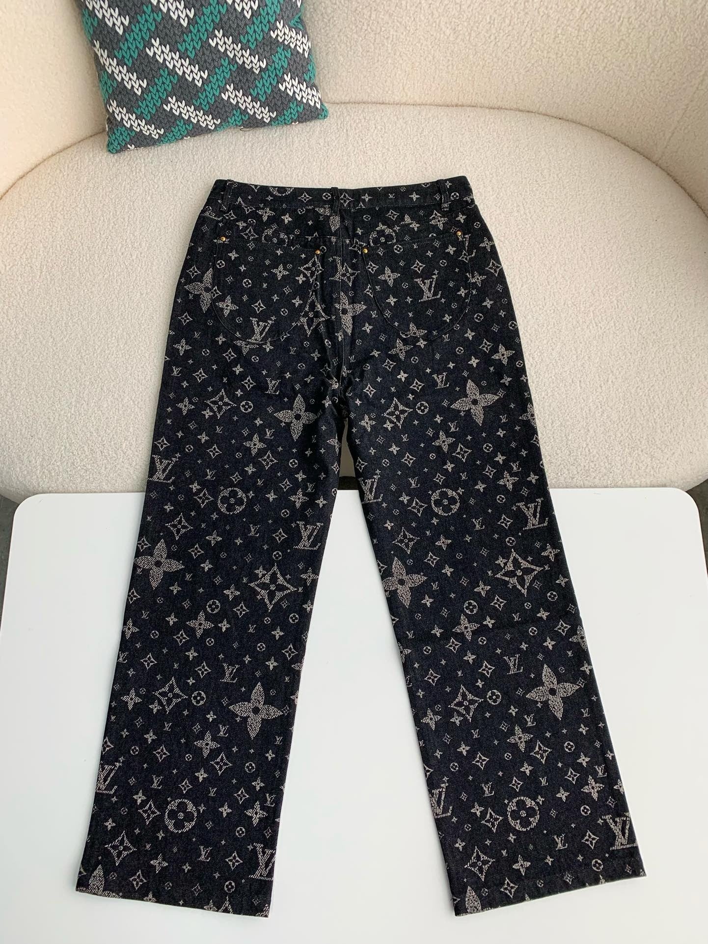 LV Monogram Denim Pants