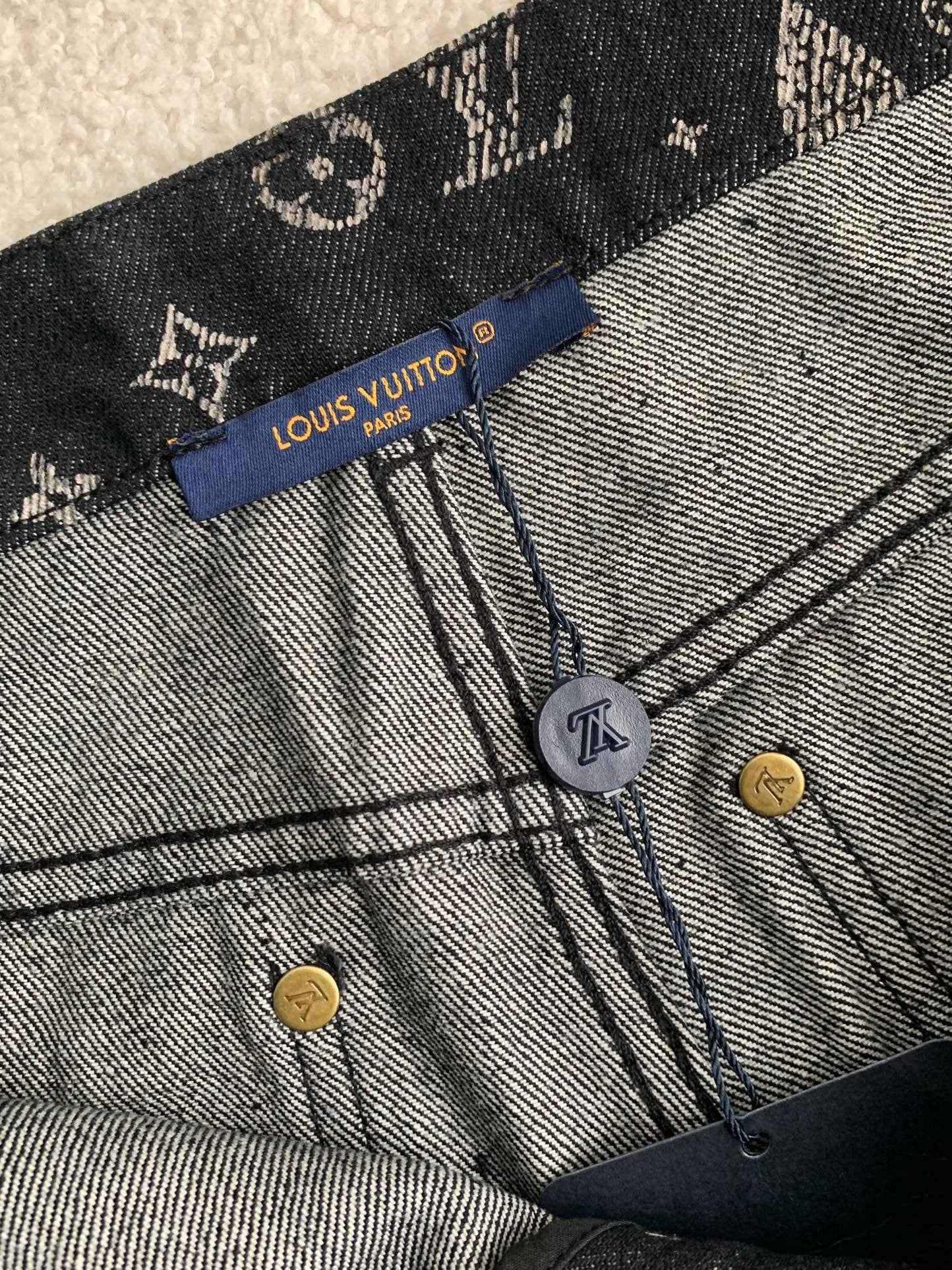 LV Monogram Denim Pants