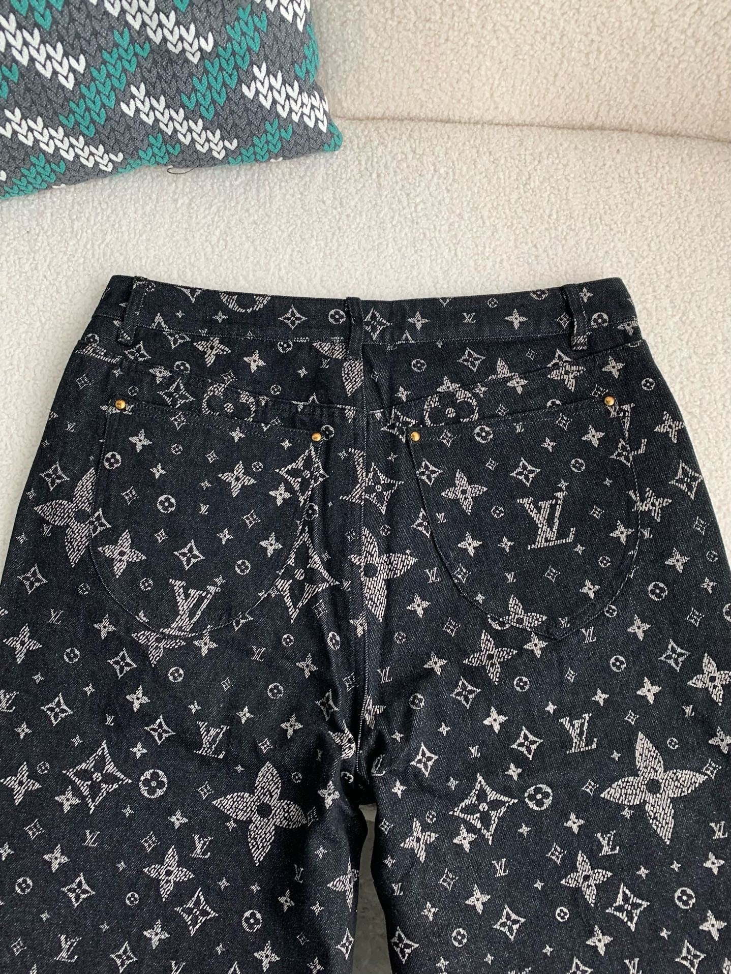 LV Monogram Denim Pants