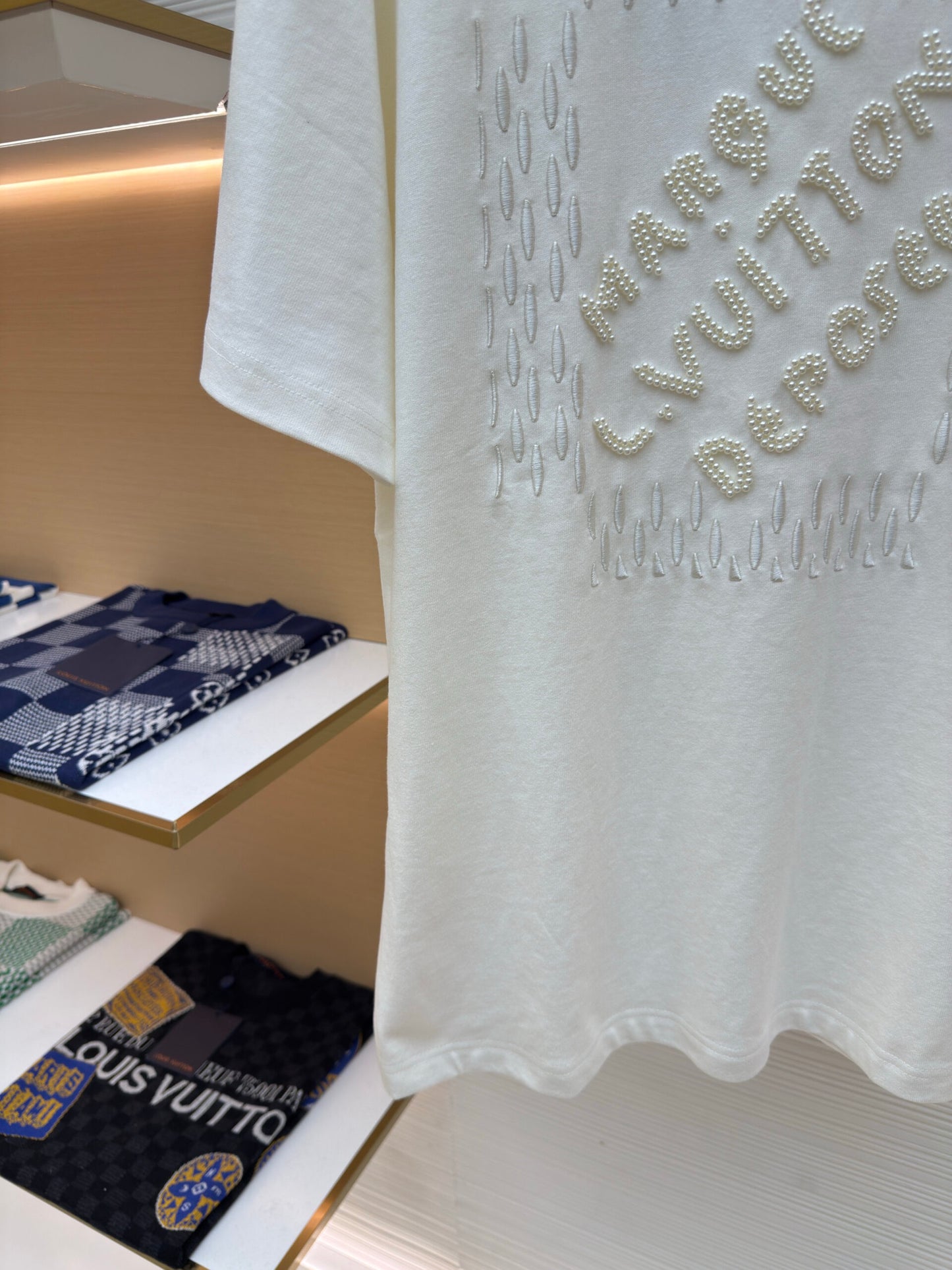 LV Embroidered Signature Cotton T-Shirt