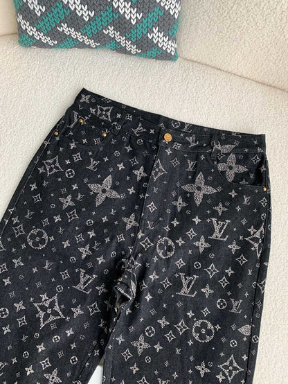 LV Monogram Denim Pants