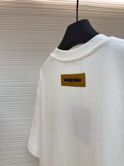 LV Embroidered Signature Cotton T-Shirt
