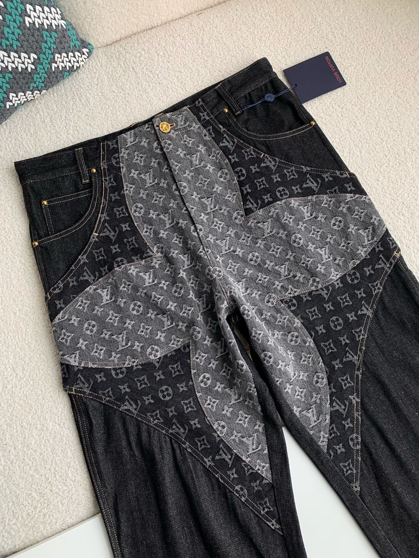 LV Monogram Denim Pants