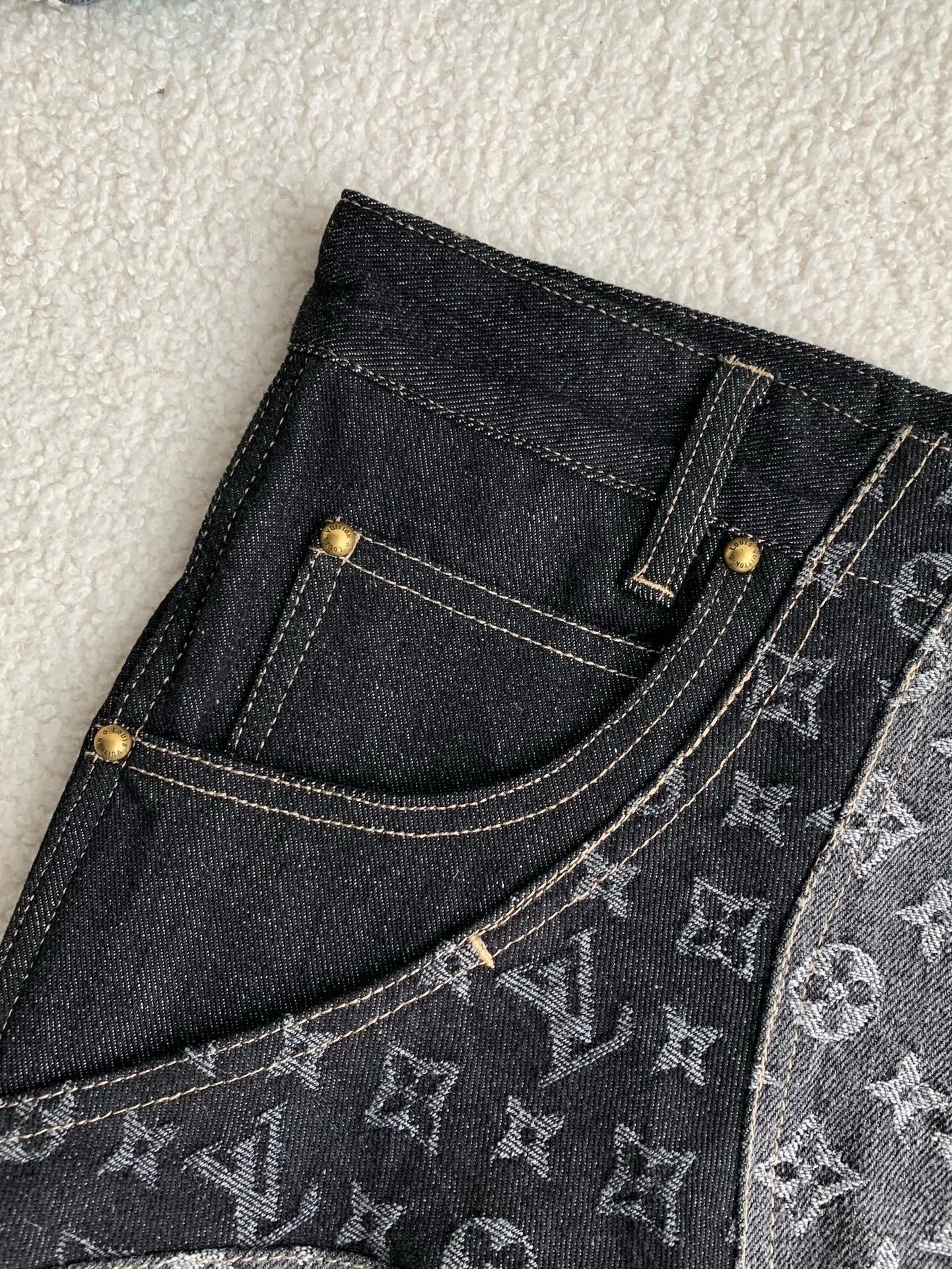 LV Monogram Denim Pants