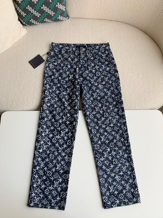 LV Monogram Denim Pants