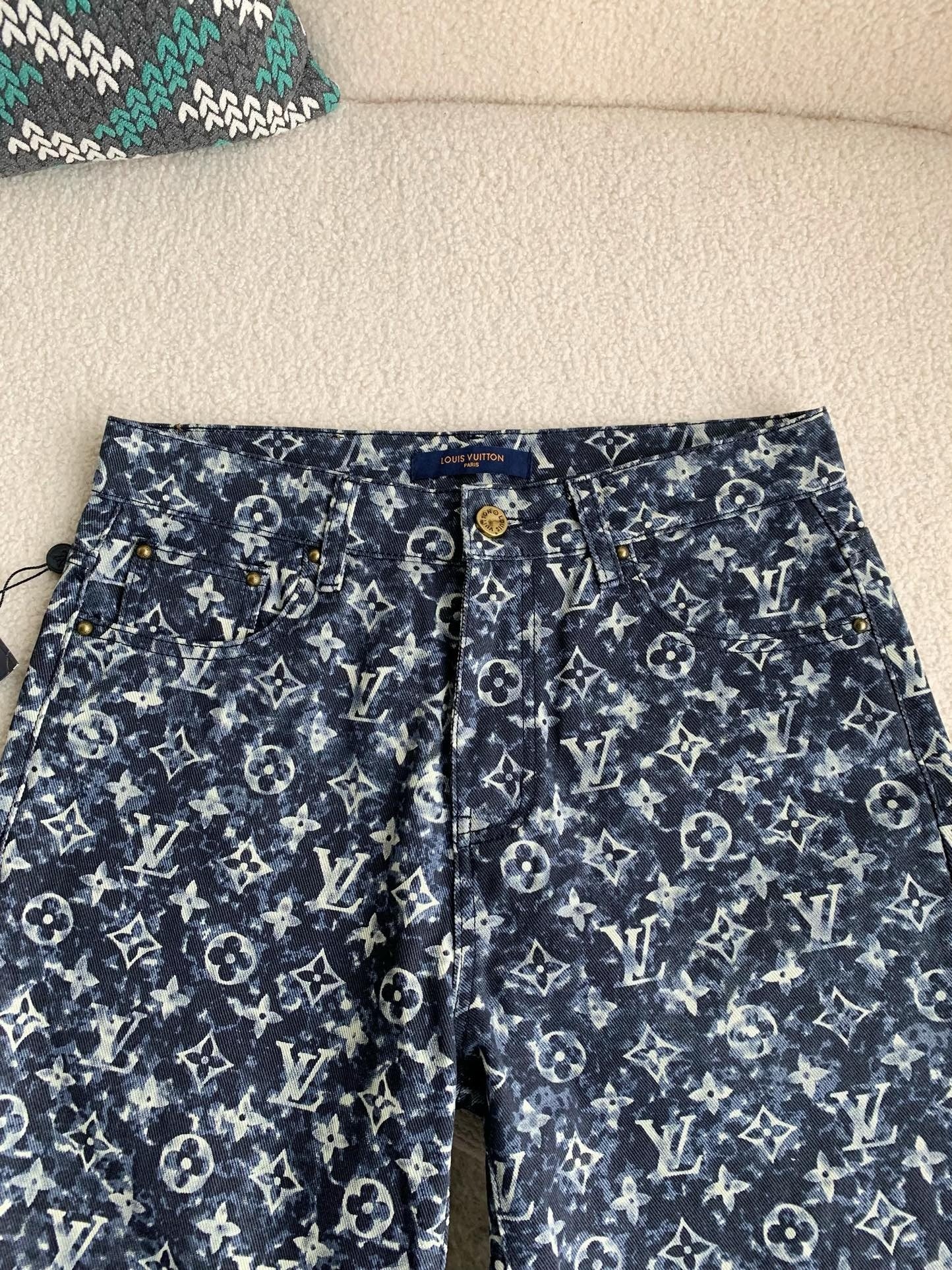 LV Monogram Denim Pants