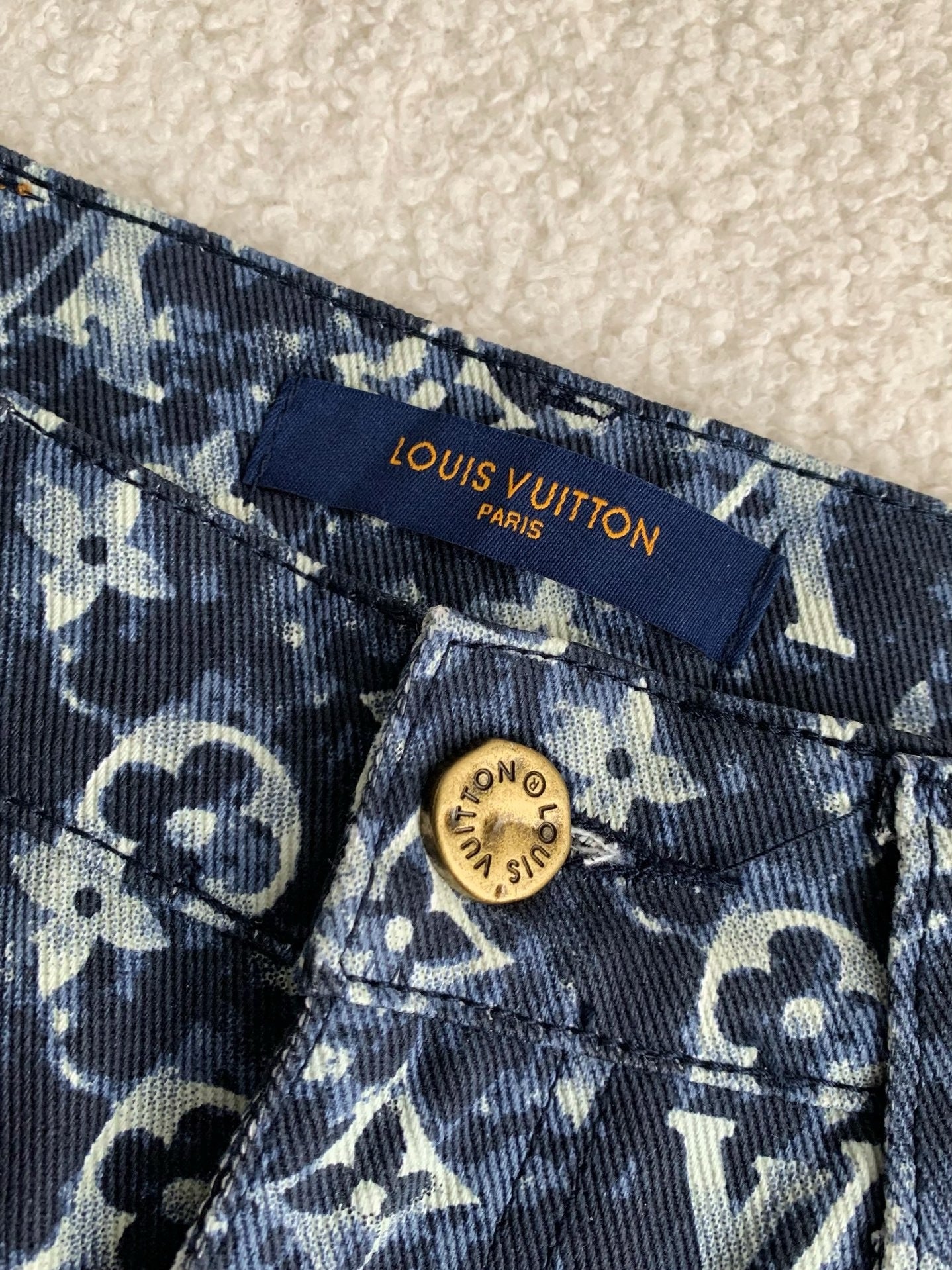 LV Monogram Denim Pants