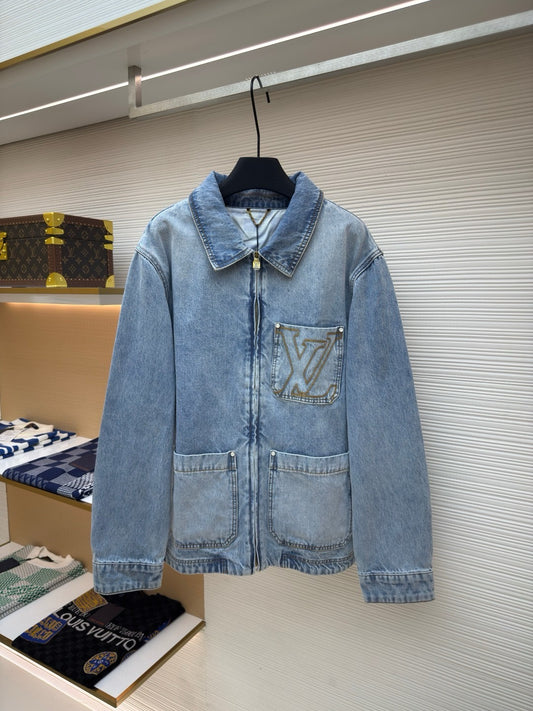 LV Zip Denim Jacket