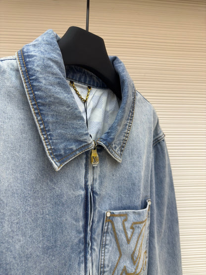 LV Zip Denim Jacket