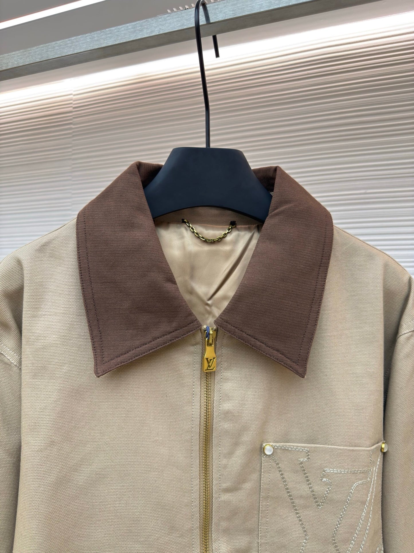 LV Bamboo Denim Coat Jacket