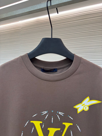 LV Washed Embellished Cotton T-Shirt