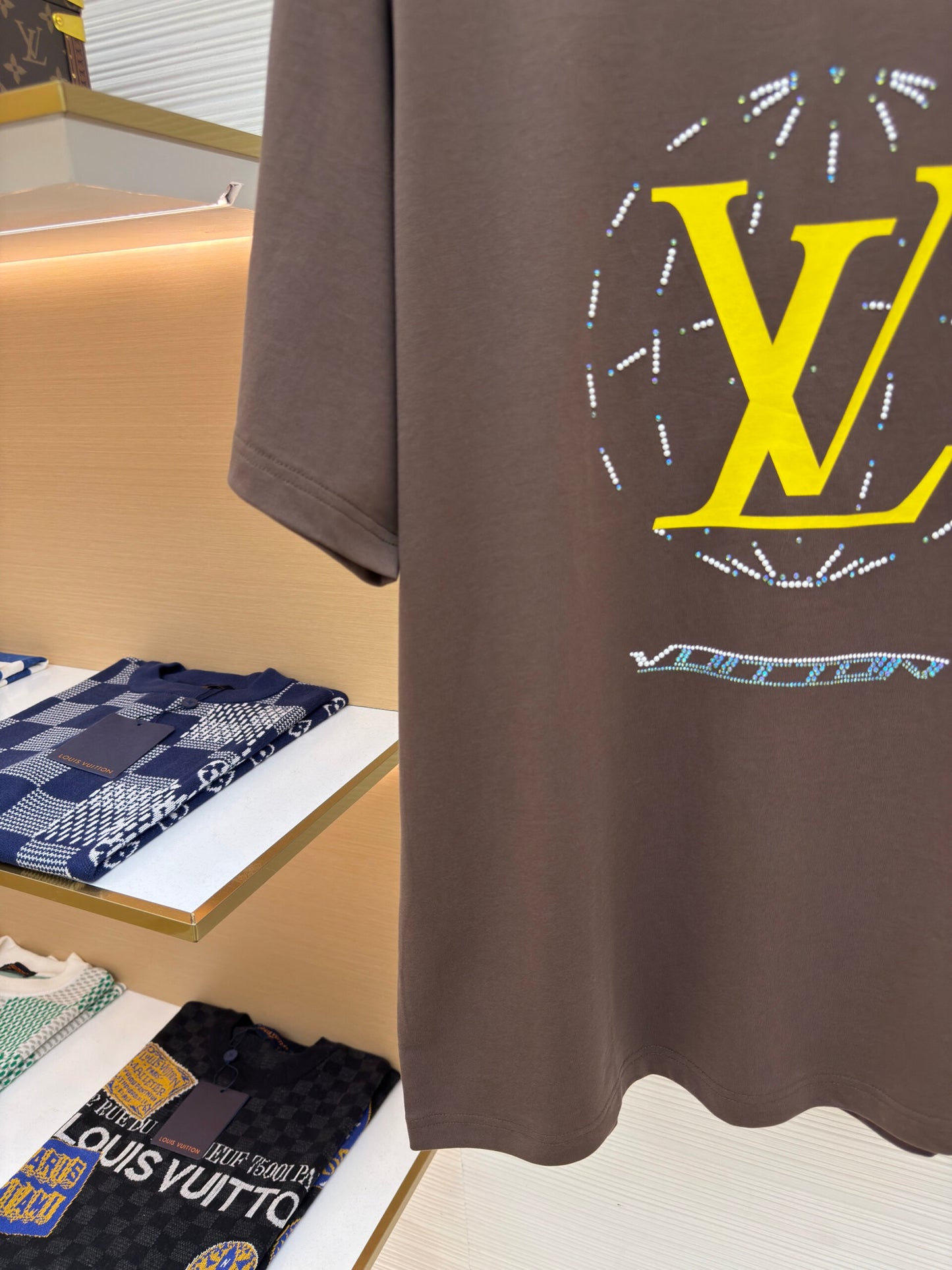 LV Washed Embellished Cotton T-Shirt