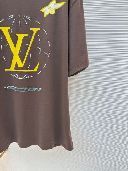 LV Washed Embellished Cotton T-Shirt