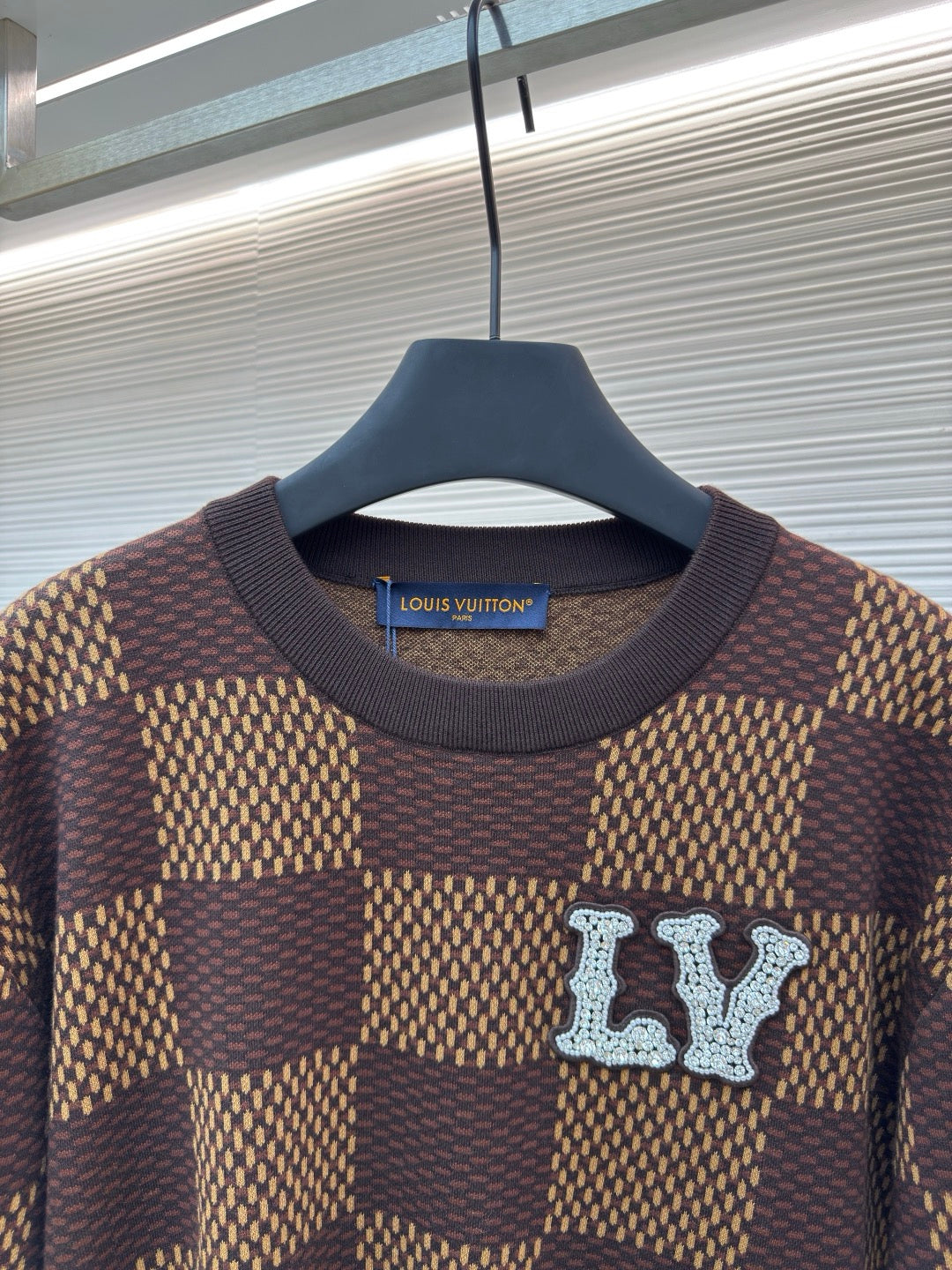 LV Embroidered Cotton T-Shirt