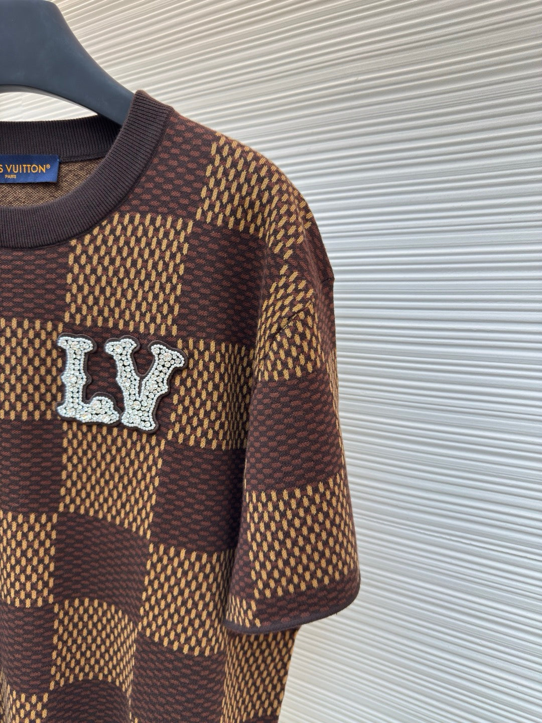 LV Embroidered Cotton T-Shirt