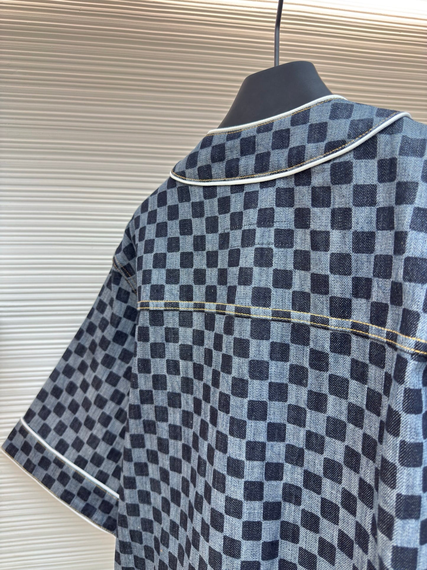 LV Damier Denim Baseball Shirt
