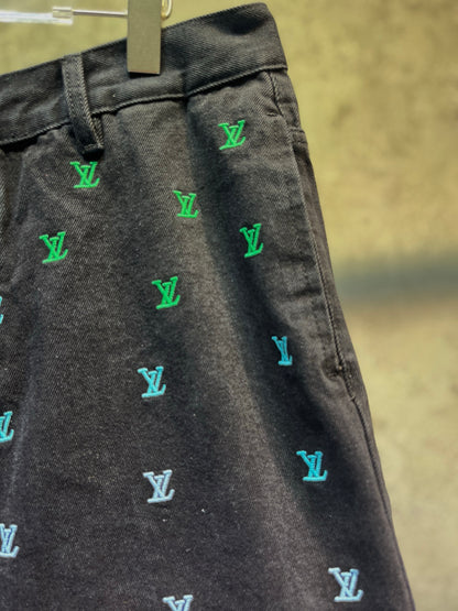 LV Monogram Embroidered Short