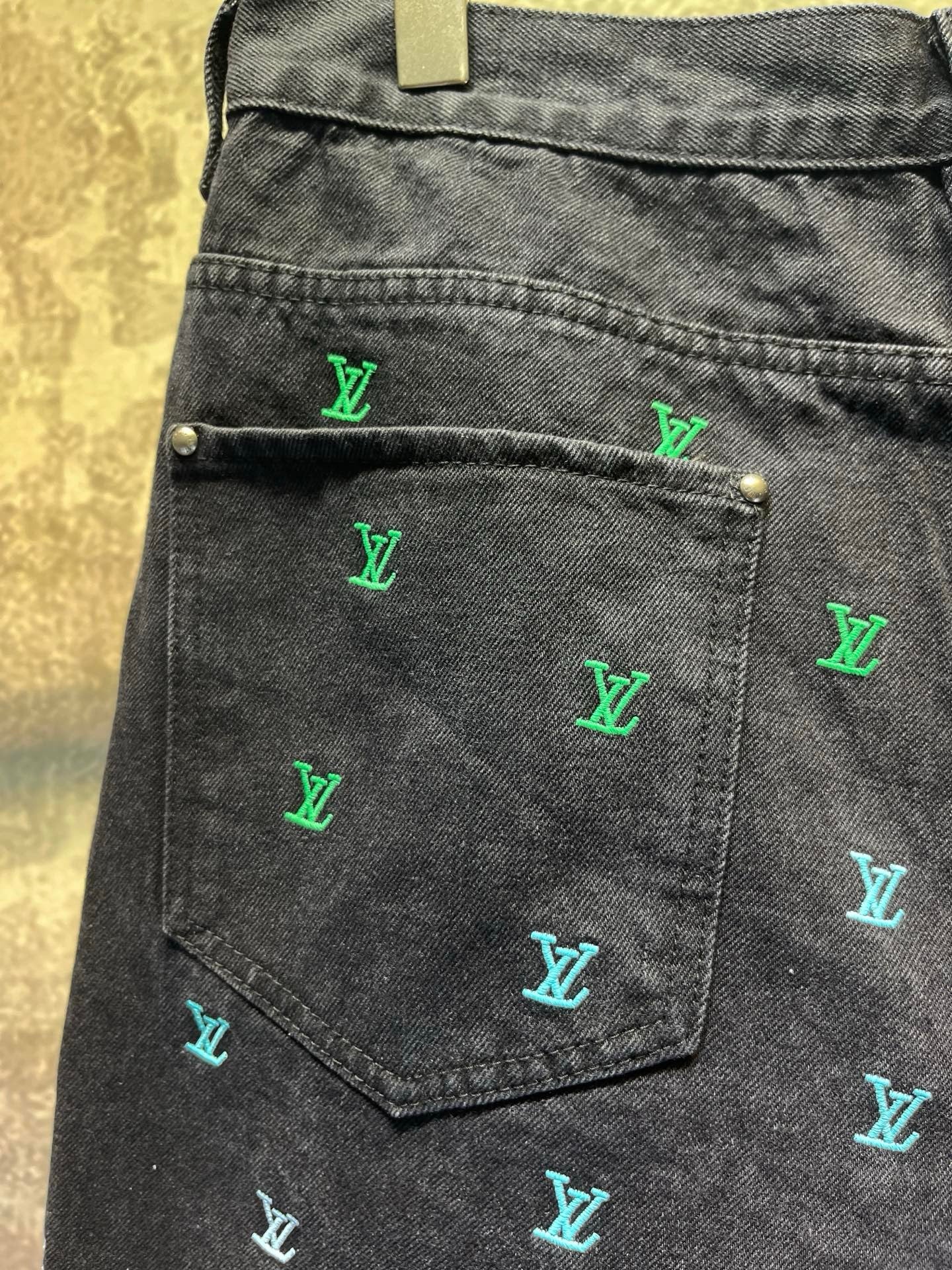 LV Monogram Embroidered Short