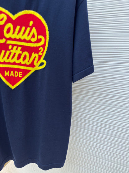 .LV Jacquard Heart T-Shirt