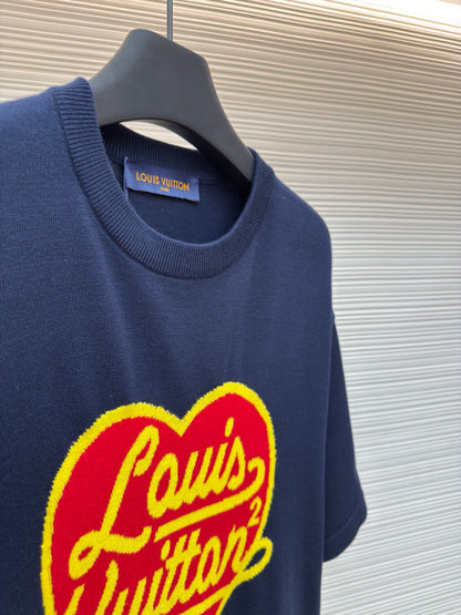 .LV Jacquard Heart T-Shirt