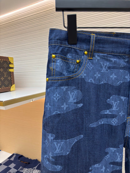 LV Denim Shorts
