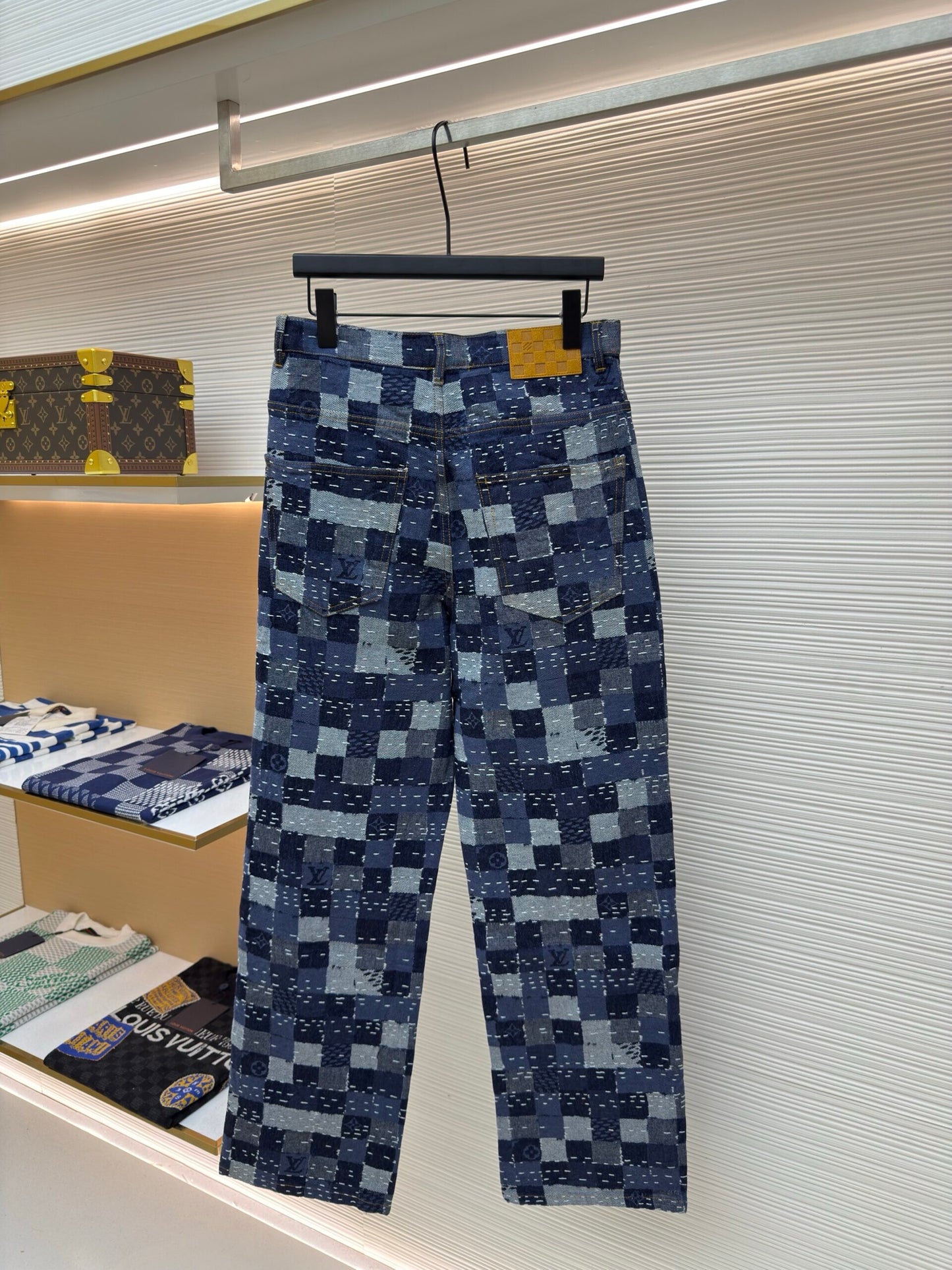 LV Jacquard Denim Pants