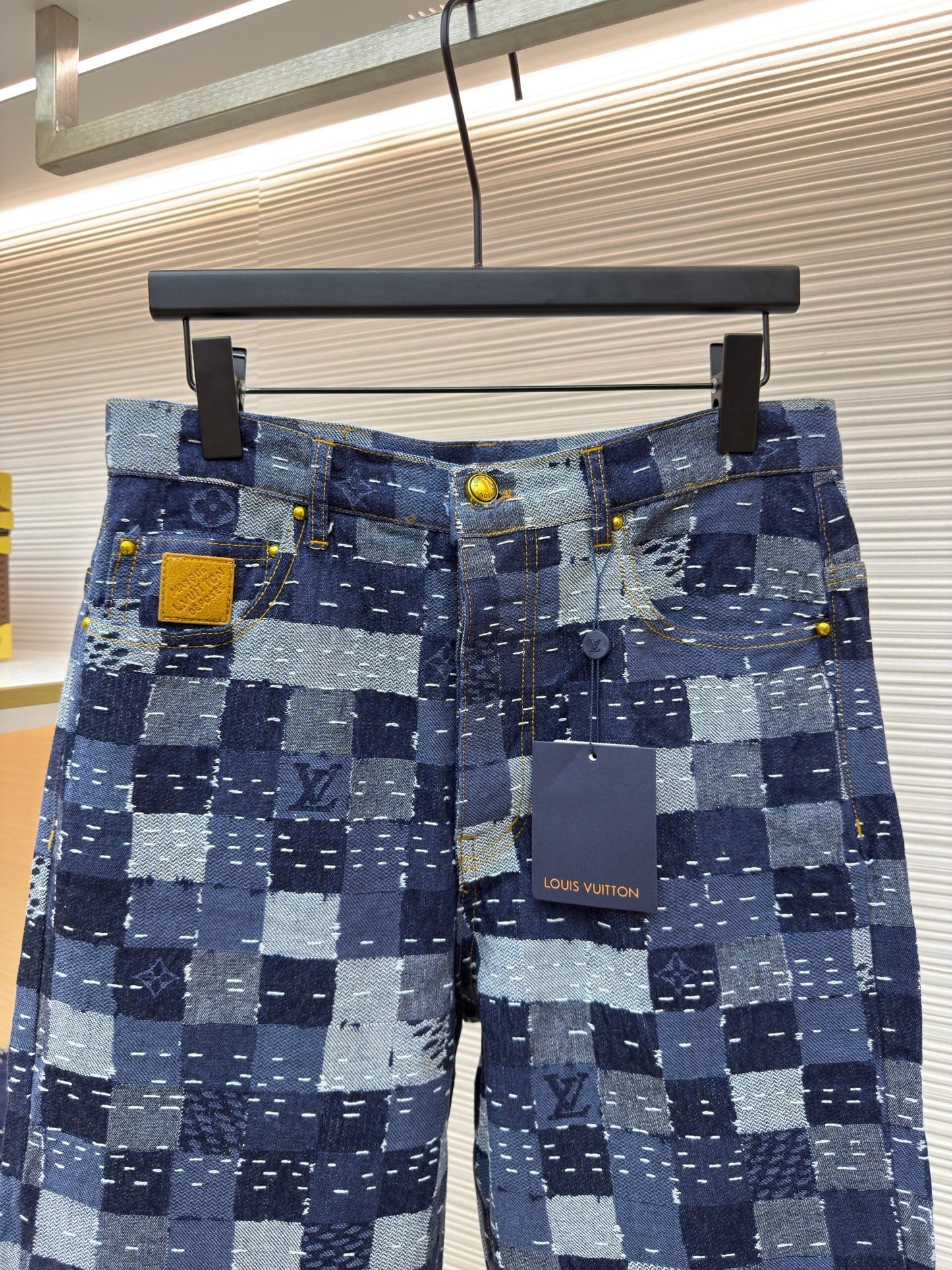 LV Jacquard Denim Pants