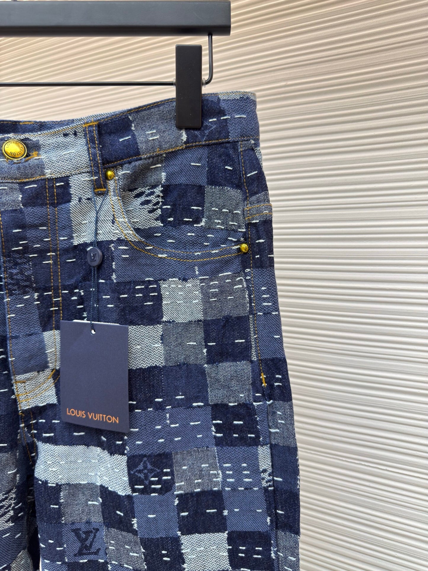 LV Jacquard Denim Pants