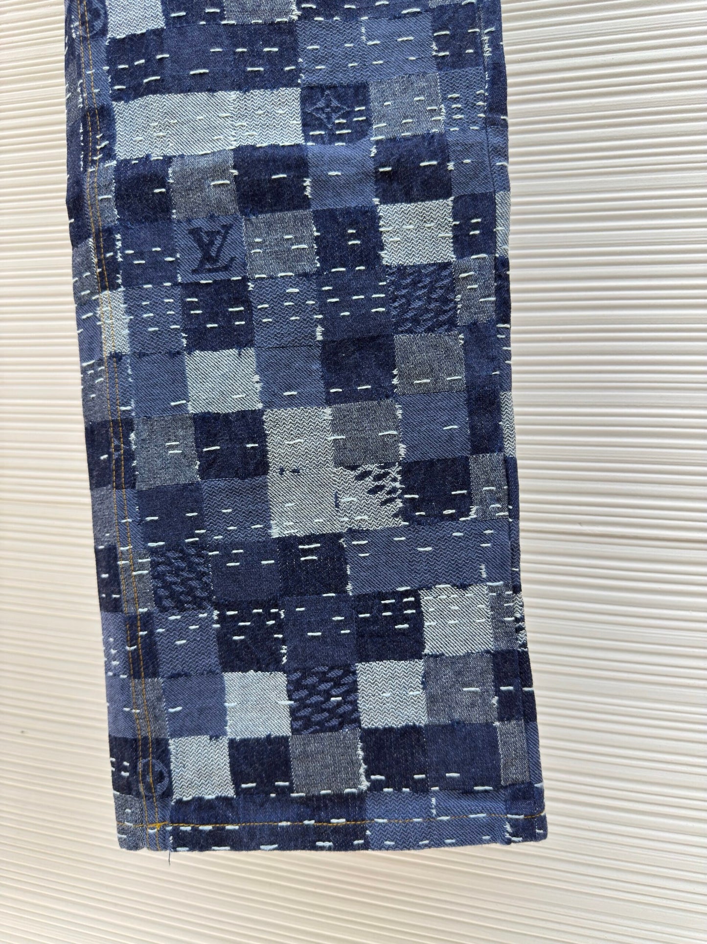 LV Jacquard Denim Pants