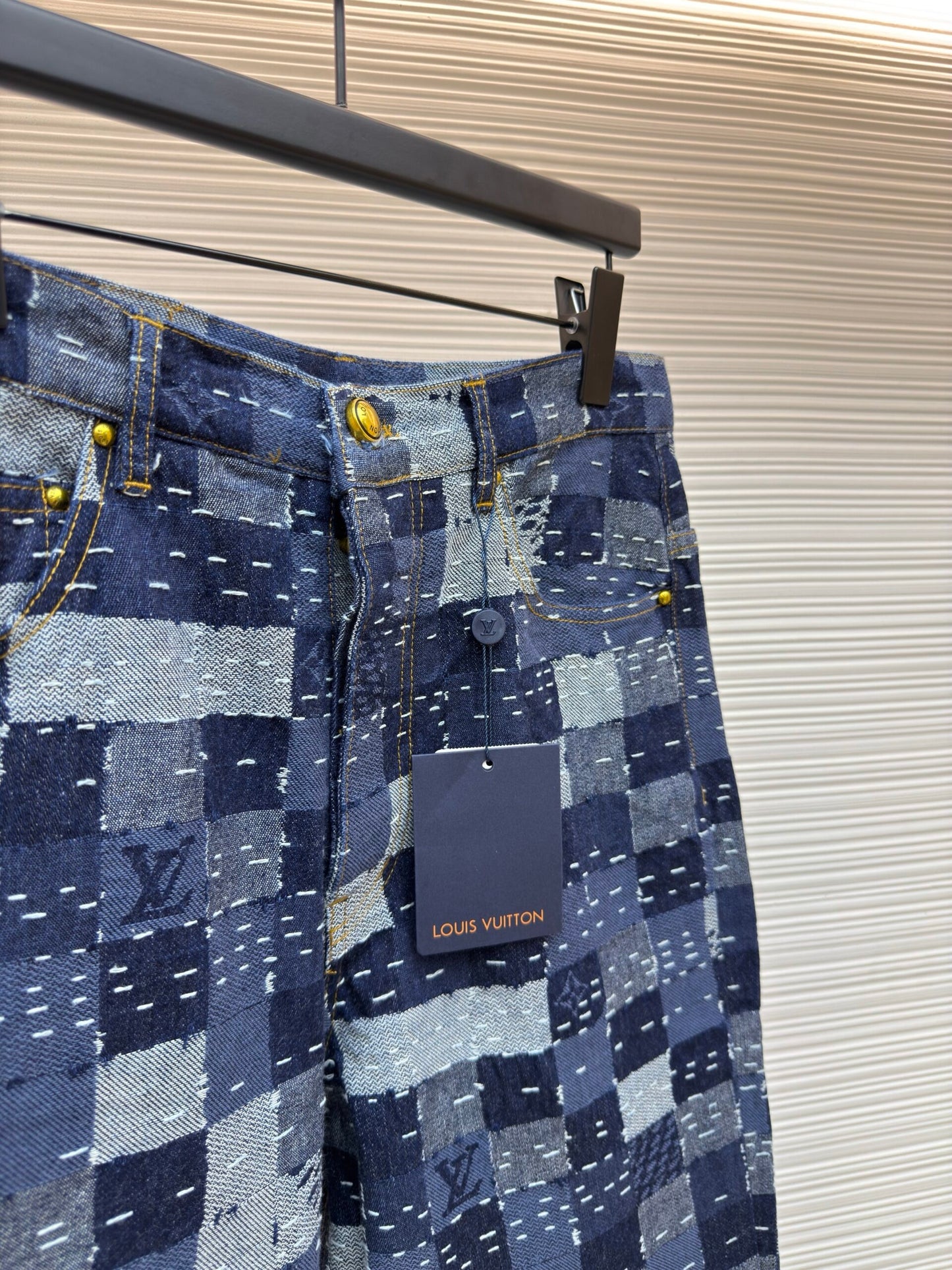 LV Jacquard Denim Pants