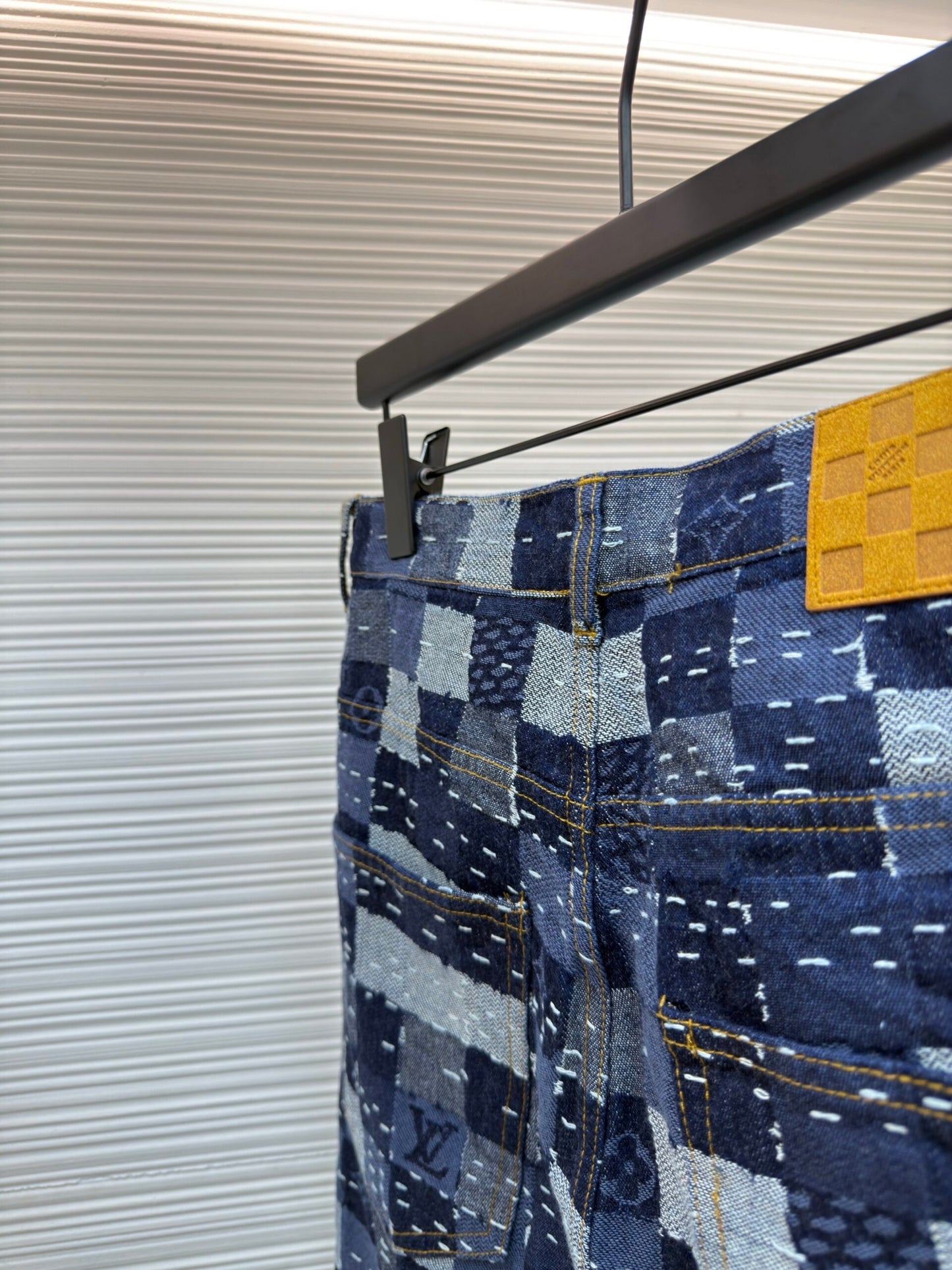 LV Jacquard Denim Pants