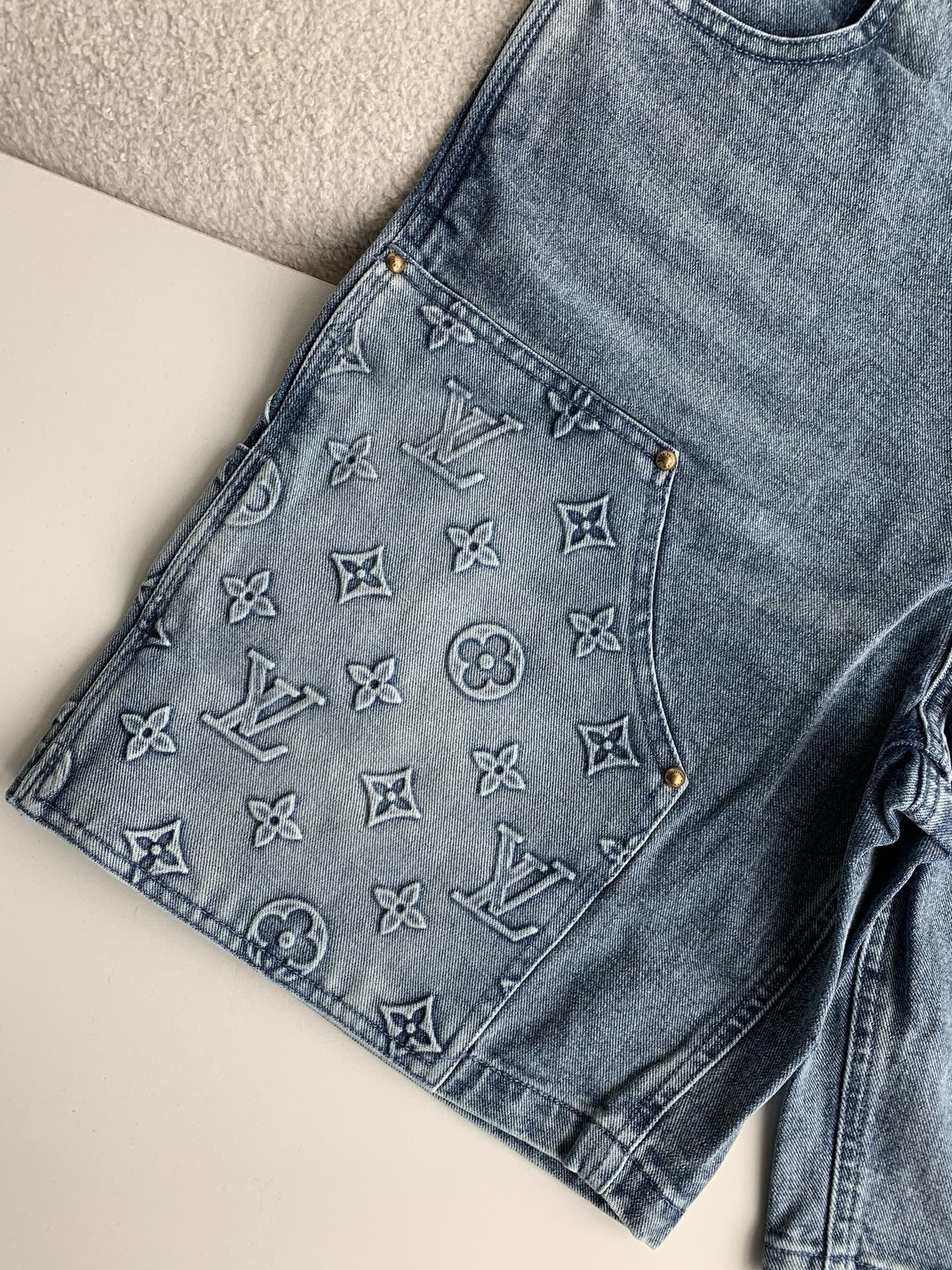 LV Denim Shorts