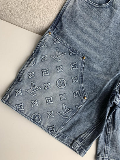 LV Denim Shorts
