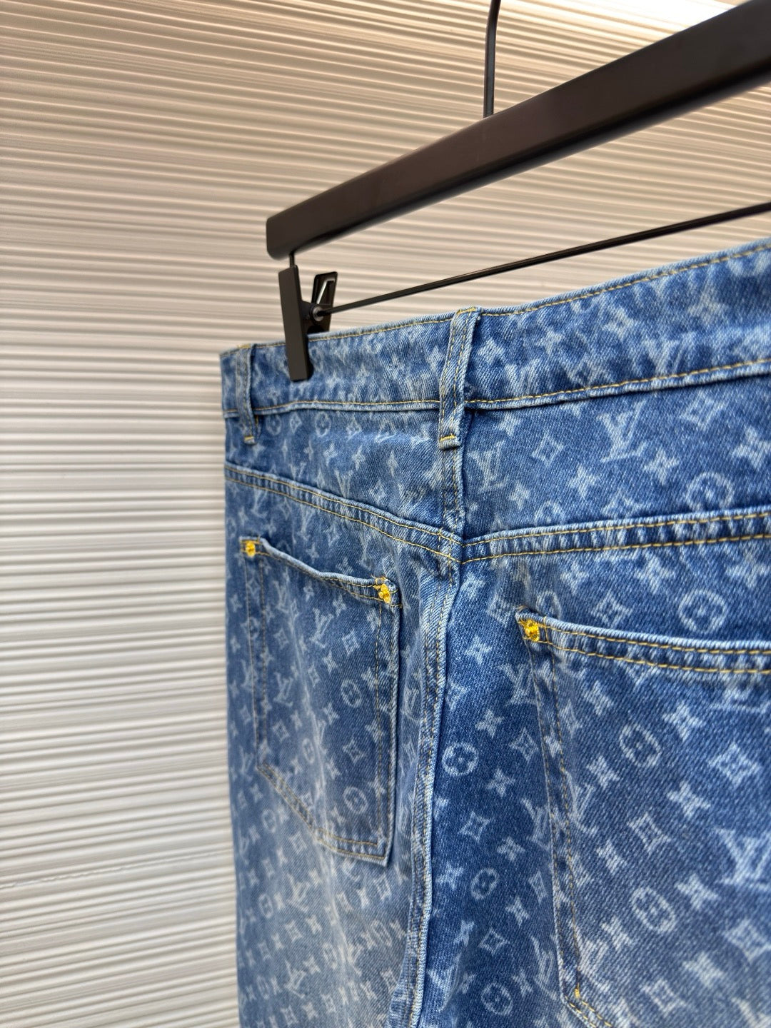 LV Monogram Jacquard Denim Skate Pants