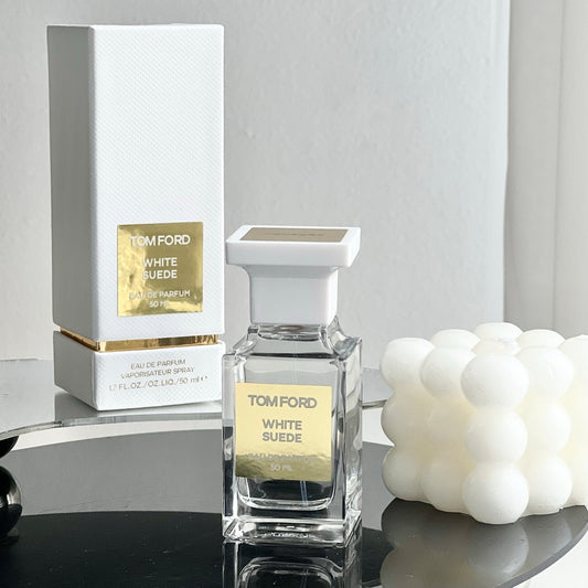 TOM FORD White Suede