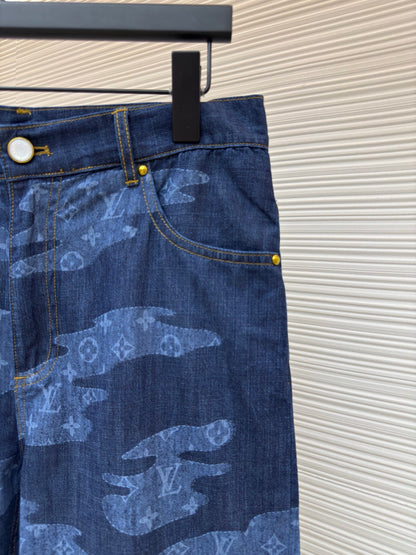 LV Denim Shorts