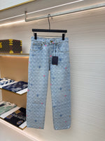 LV Jacquard Denim Pants