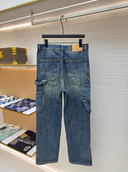 LV Denim Carpenter Pants