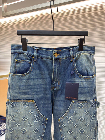LV Denim Carpenter Pants