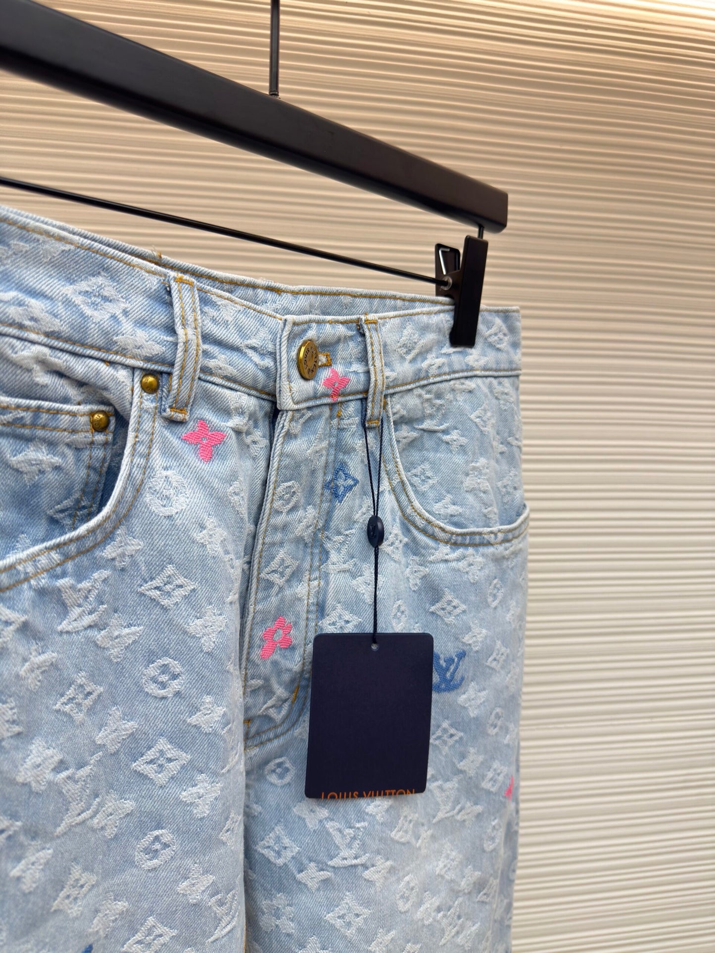LV Jacquard Denim Pants