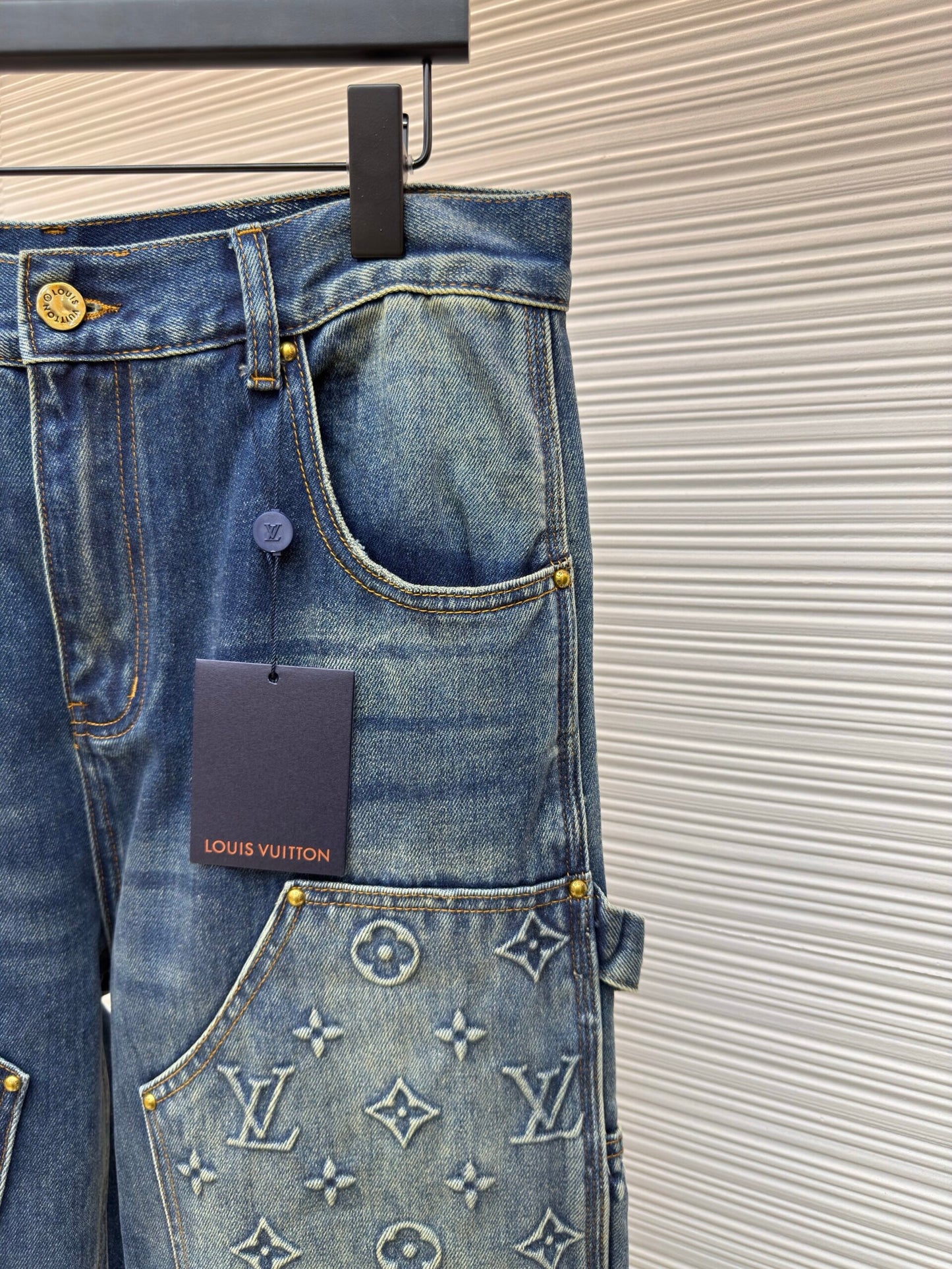 LV Denim Carpenter Pants
