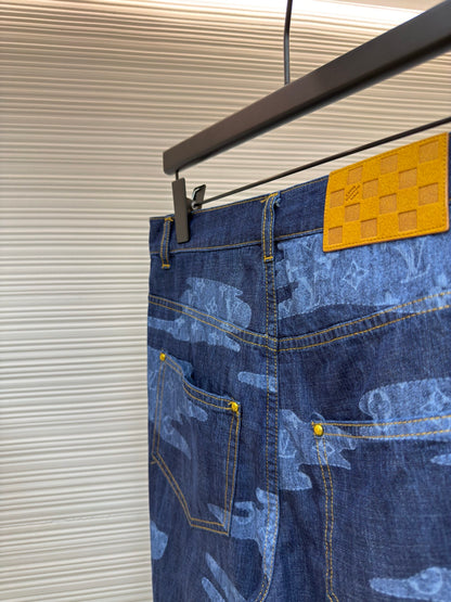 LV Denim Shorts