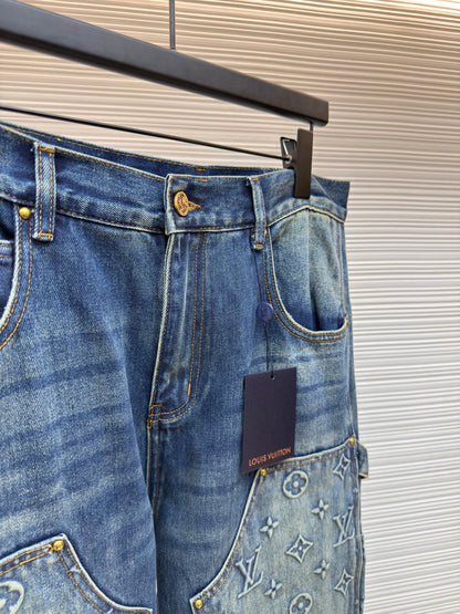 LV Denim Carpenter Pants