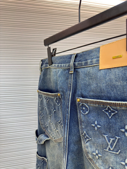 LV Denim Carpenter Pants