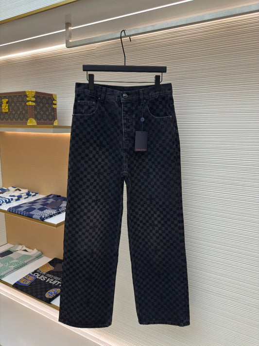 LV Damier Denim Pants SS25