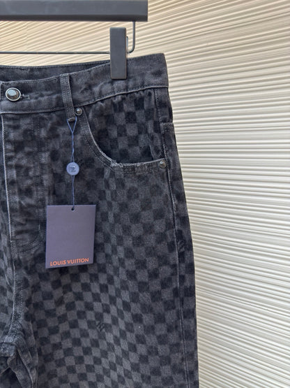 LV Damier Denim Pants SS25