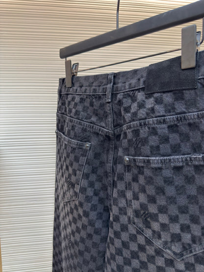 LV Damier Denim Pants SS25