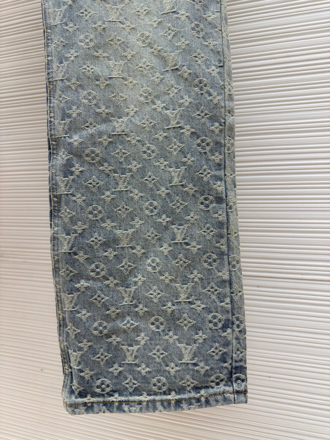LV Denim Graffiti Pants