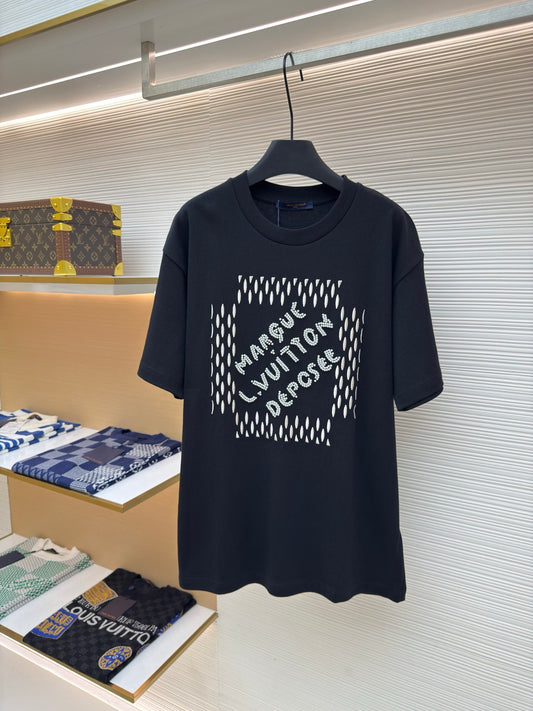 LV Embroidered Signature Cotton T-Shirt